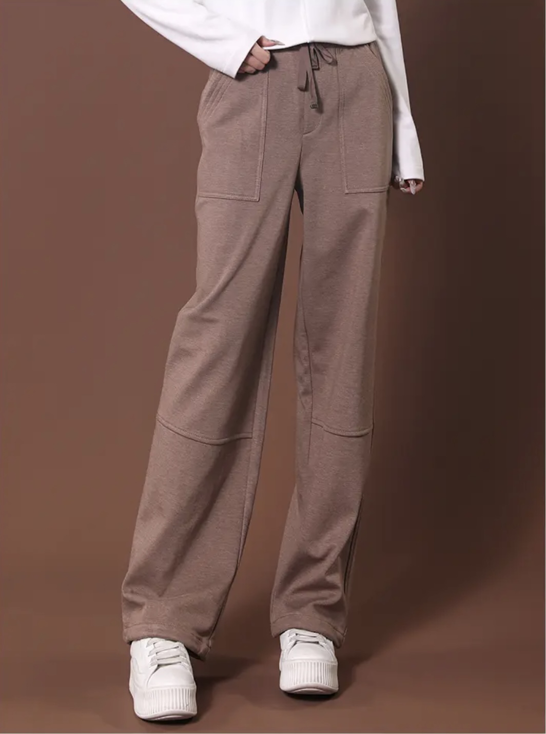 GIRDEAR/哥弟哥弟新款时尚松紧百搭显瘦工装风冬季长裤1100510