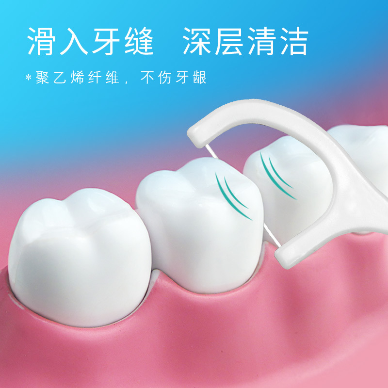 超细高分子细滑牙线棒一次性高档牙签牙线便携牙线盒牙线签