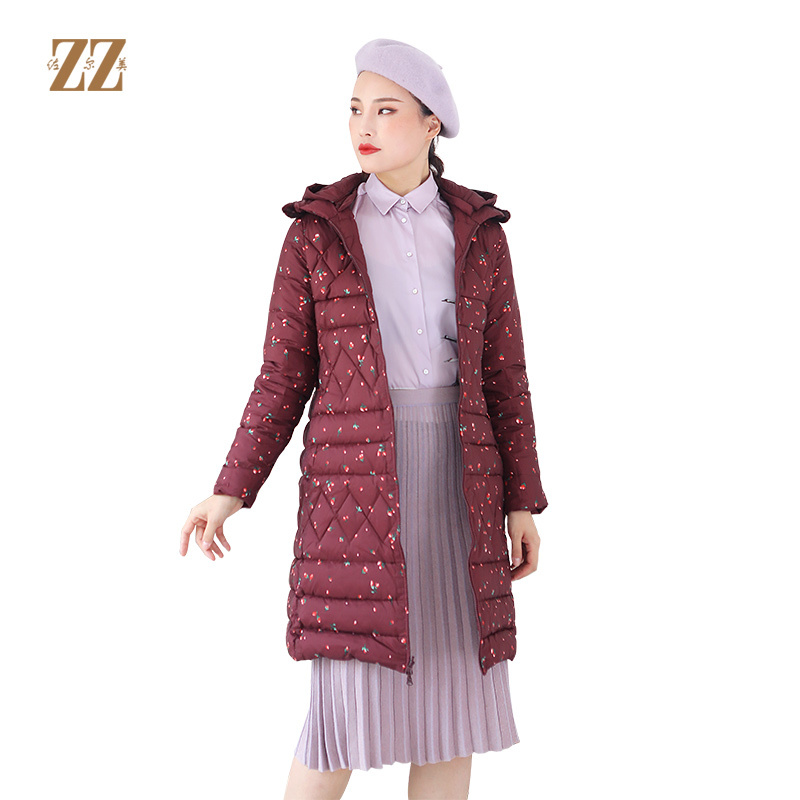 佐尔美秋冬新款双穿时尚连帽貂毛领羽绒服冬季中长款女E94YO21