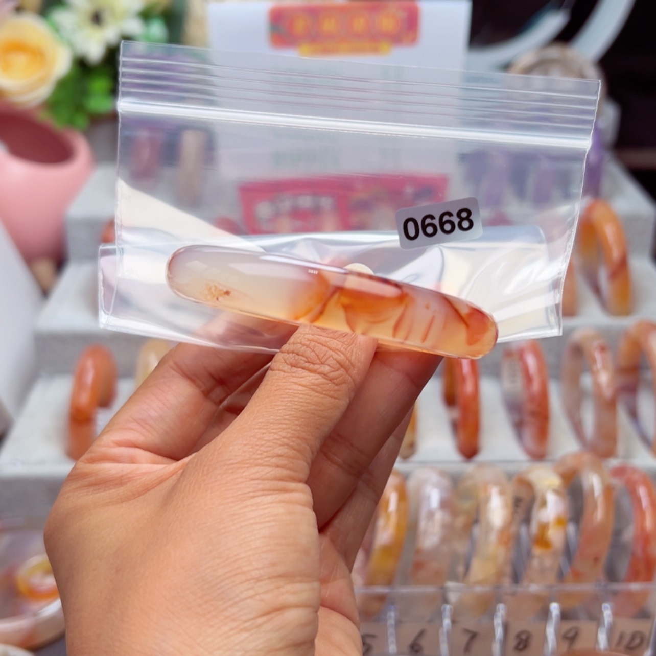 【闪购商品】玛瑙/玉髓手镯未镶嵌说**走54.9