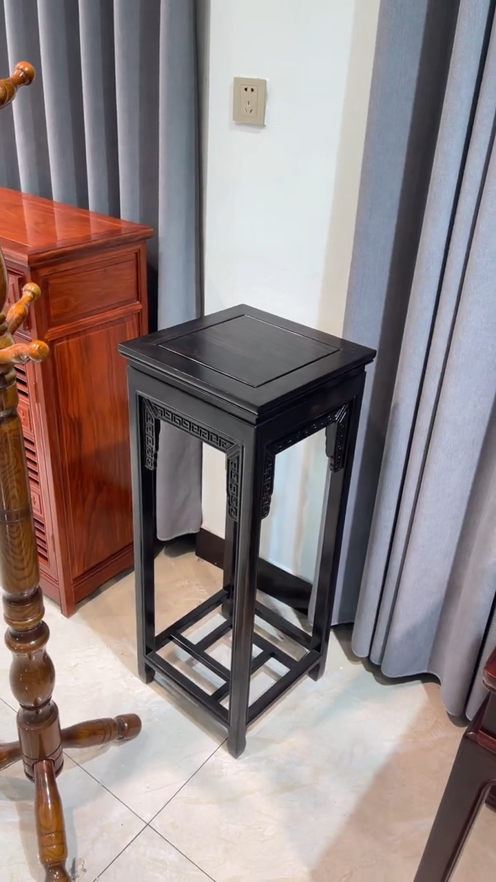 【闪购商品】花梨木类成套家具黑檀木90花架