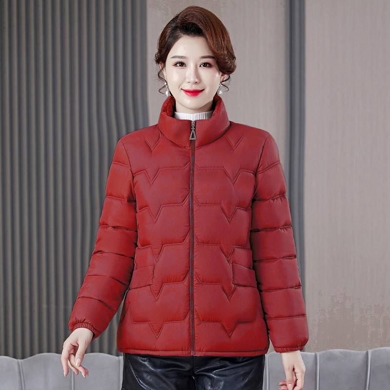 冬季洋气时尚百搭棉服显瘦气质大码妈妈装9806