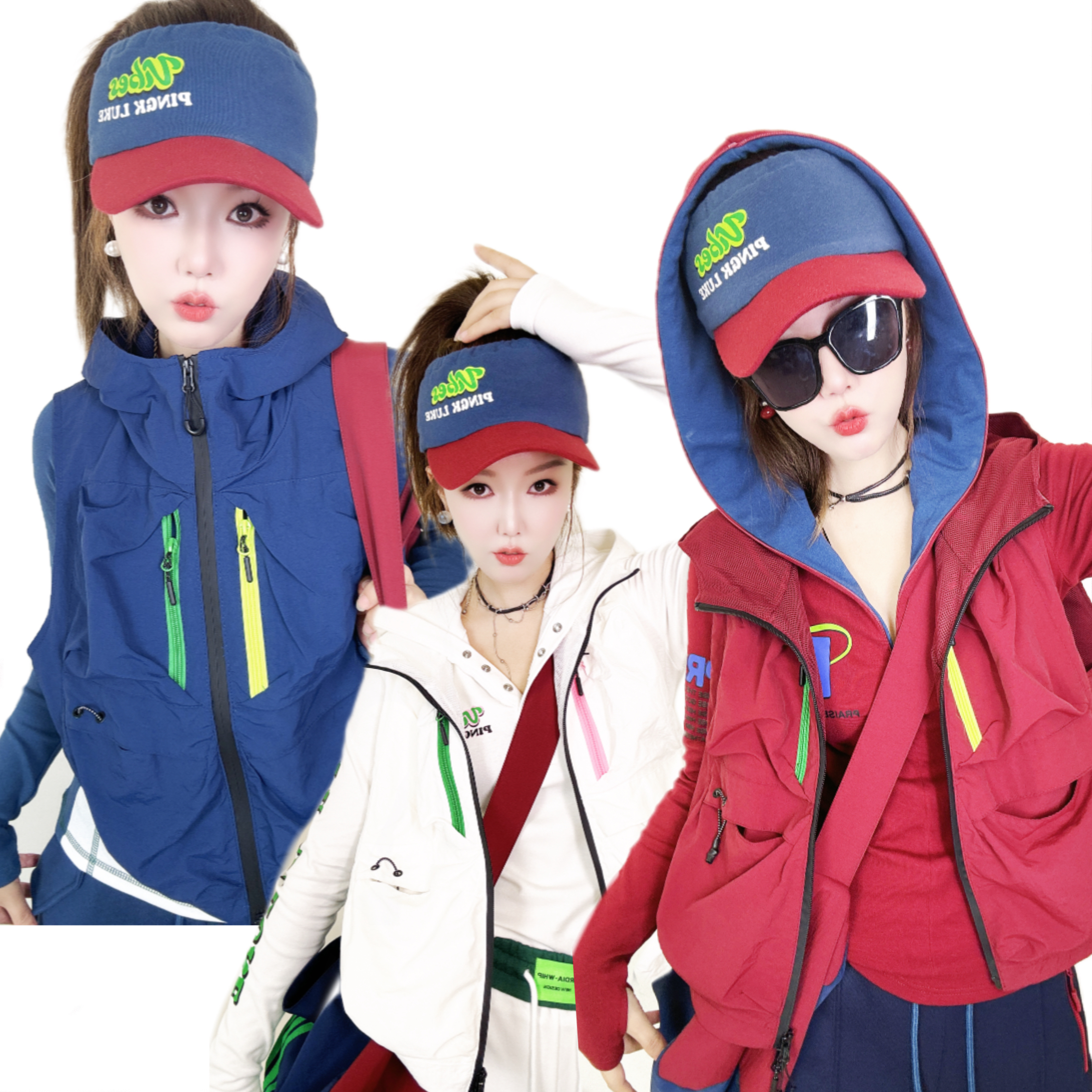 A137春秋新品原创宽松显瘦时尚洋气减龄防风马夹外套女连帽马甲