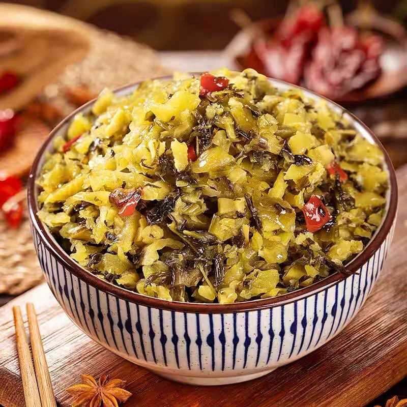 雪菜雪里蕻酸菜多味雪菜腌菜农家酱菜咸菜下饭菜包子馅免洗盐菜