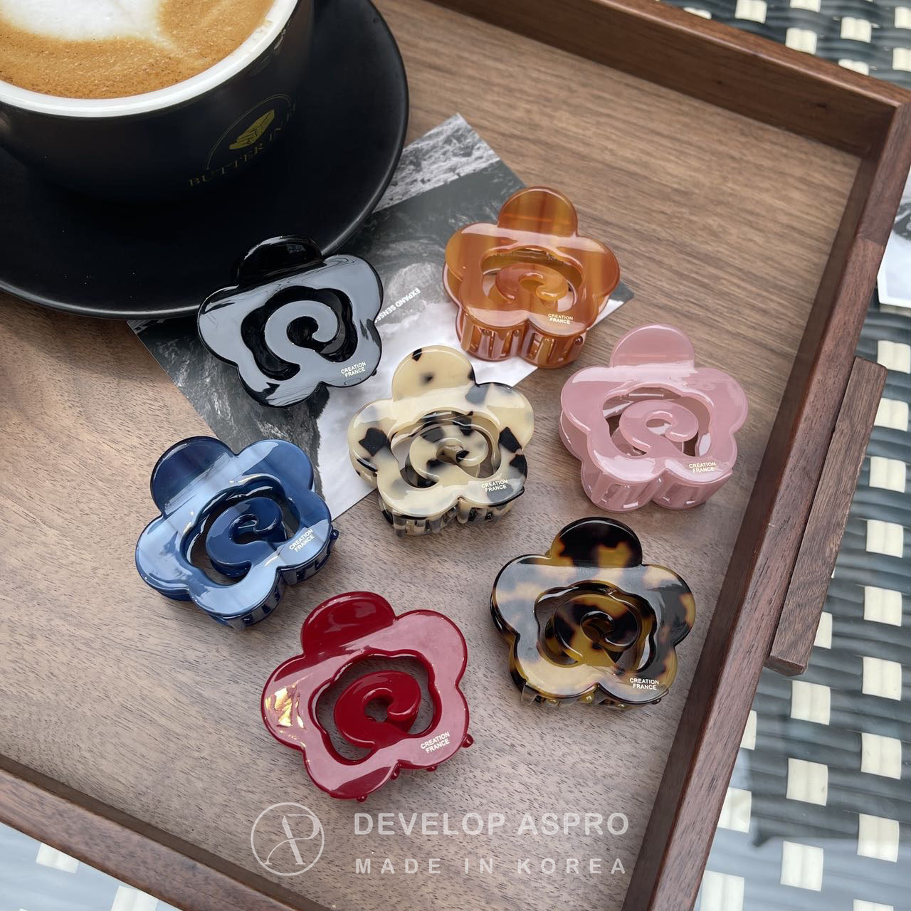 【现货】【韩国CF醋酸】韩国新款抓夹正品爆款减龄洋气C33