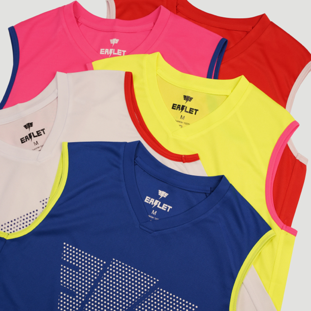 云隼专业无袖透气羽毛球服比赛服训练服男子运动服球衣