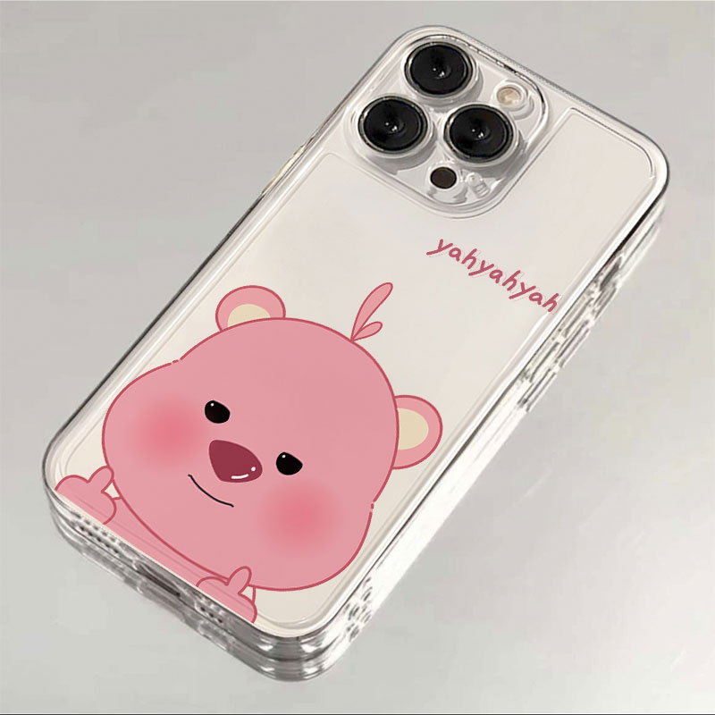 中指海狸苹果15手机壳iPhone14promax新7/8plus软壳13/12/11/xr/6