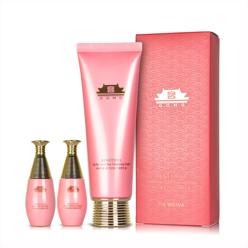 维娜化妆品 粉宫臻颜润秀洁面乳礼盒装 洗面奶宝藏洗面奶