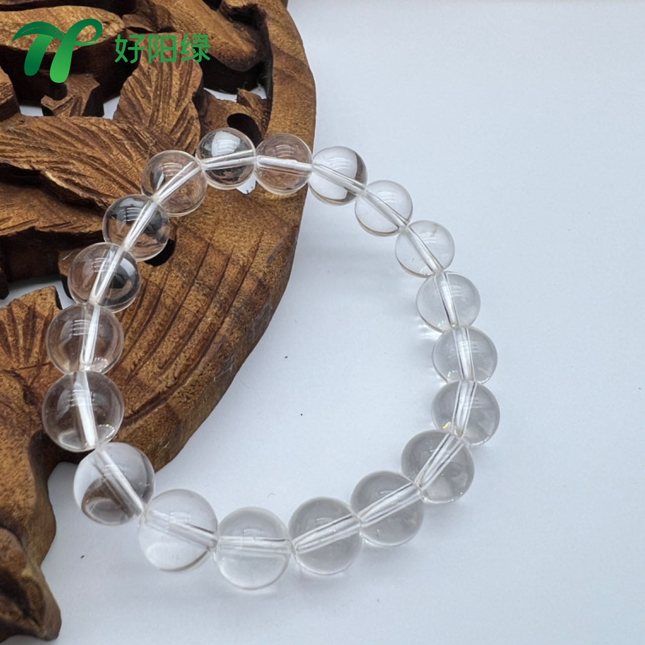 好姐珠宝天然水晶经典时尚女士优雅百搭气质手串白水晶手串配饰