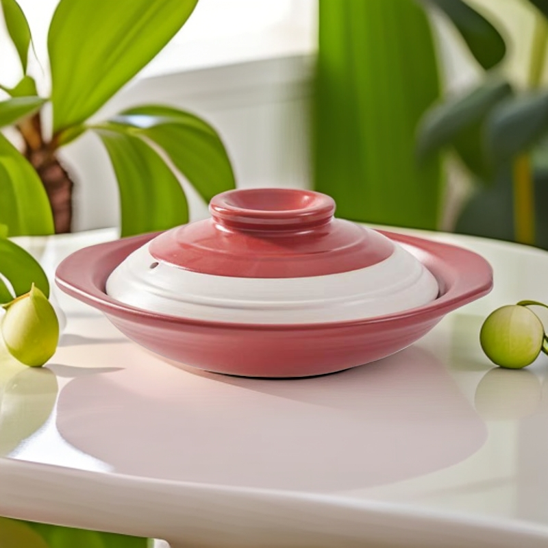 老式干烧浅口煲仔饭砂锅商用家用煲红白双耳隔热陶瓷郸韵砂锅