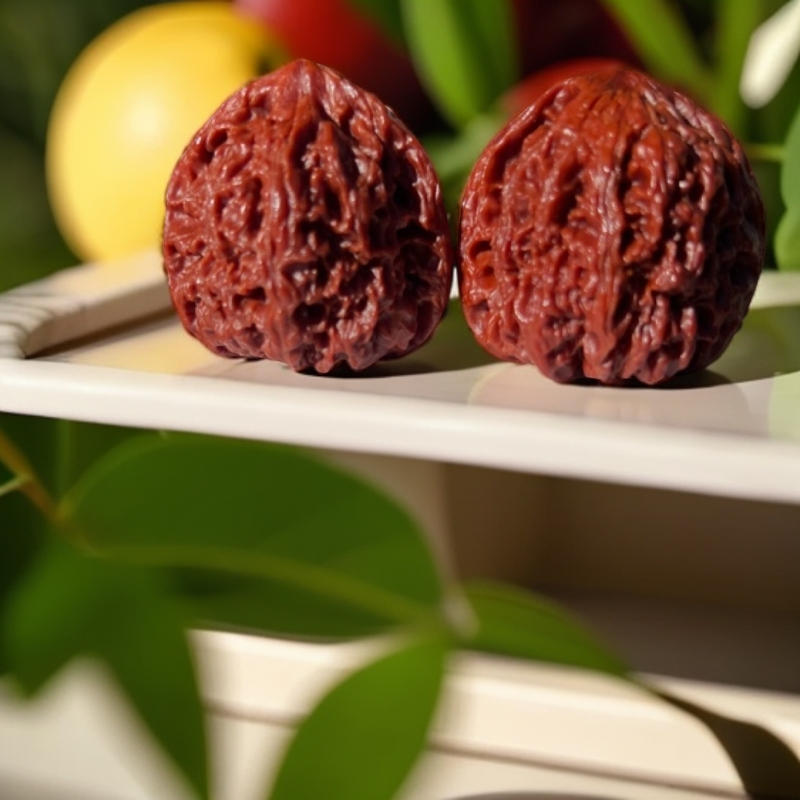 核桃南疆石玉化上色牛津红37