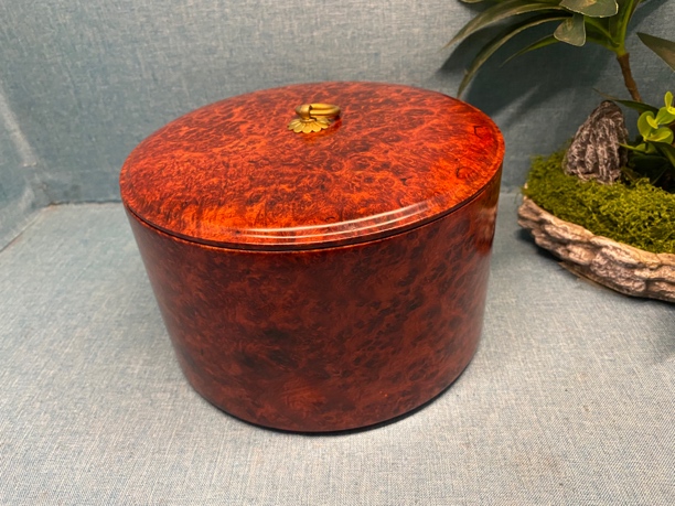 缅甸花梨茶叶罐普洱茶叶罐红木实心家用茶具尺寸：口径20高12
