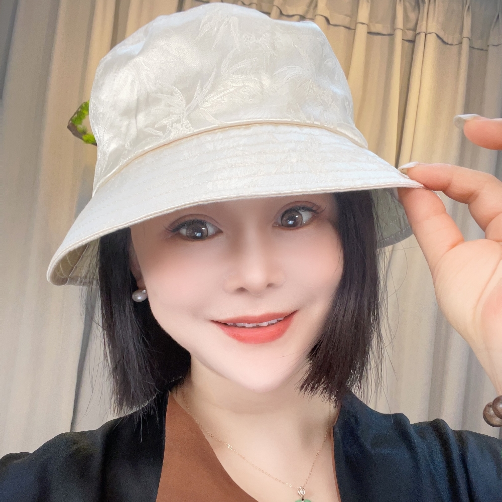 【千奈莉 】 香云纱上衣帽子