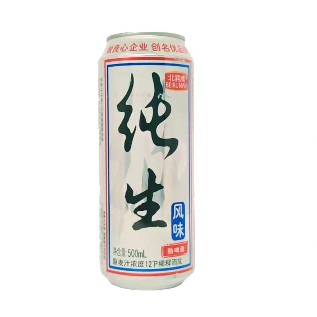 北润威纯生风味啤酒500ml