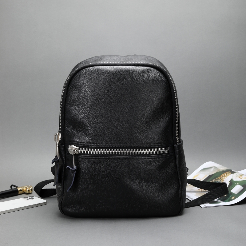  真皮男士双肩包高档商务出差上班电脑包头层牛皮背包轻便大背包