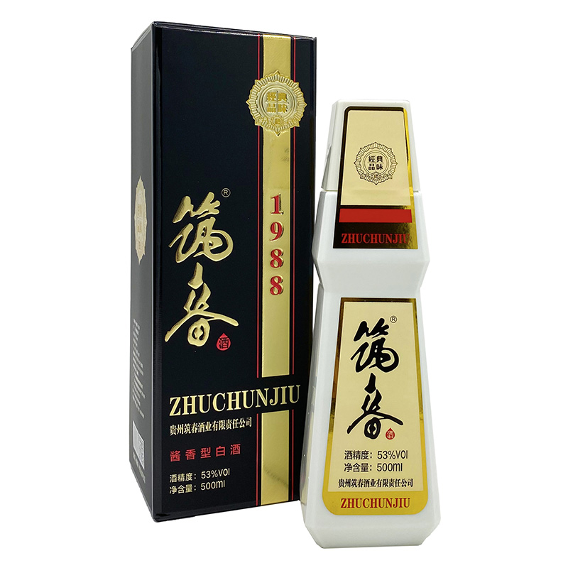 筑春筑春1988酱香型53度500ml纯粮优质白酒53度500ml