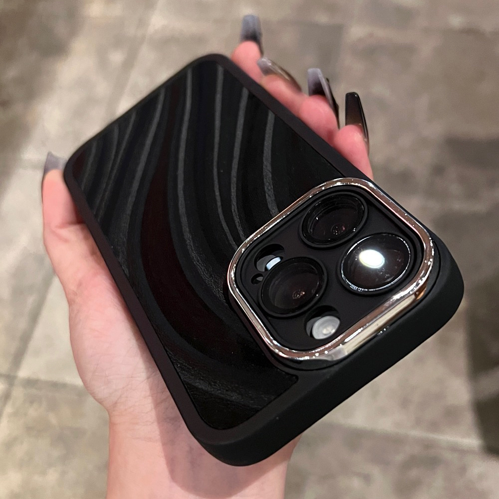 新款水波纹硅胶适用苹果15promax手机壳新款iphone14pro的简约13