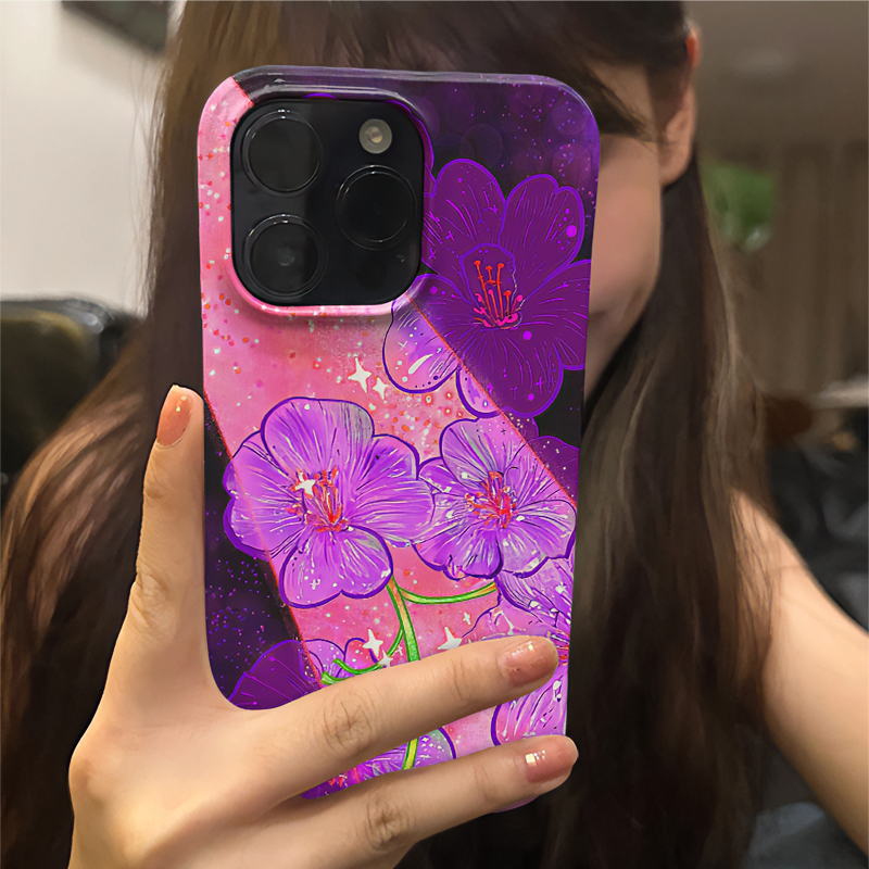 艺术光阴花朵油画适用于苹果iPhone15pro/14promax/15/14/13/11xr