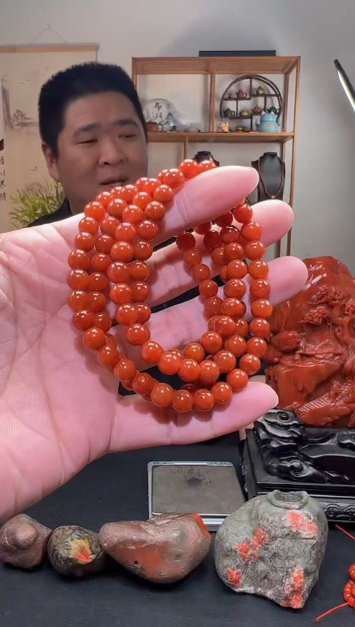 【闪购商品】南红玛瑙多圈手串未镶嵌一条6mm+ 多样性发货      11