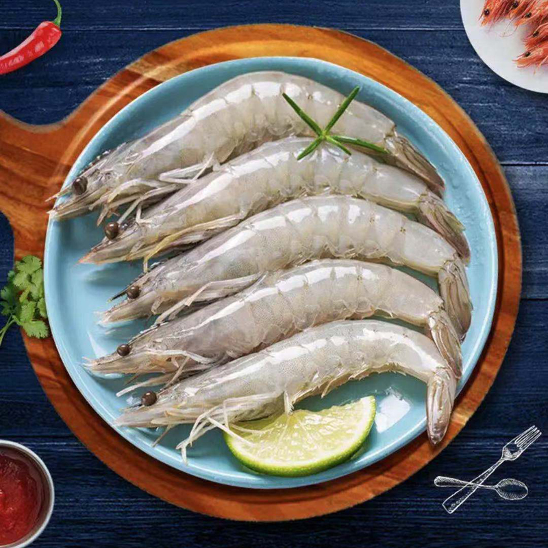 连云港发货鲜活速冻 海捕大虾 净重3.3斤 40~50只/kg