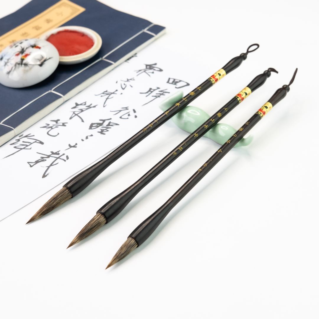石灌山水狼毫毛笔 国画山水书法笔书画写意石灌笔厂家直销批发
