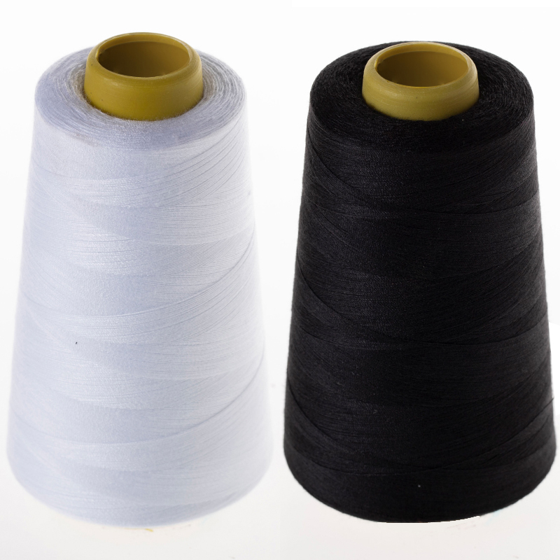 家用线缝纫线手工缝衣针线黑线白线平车线大卷线402缝纫机宝塔线