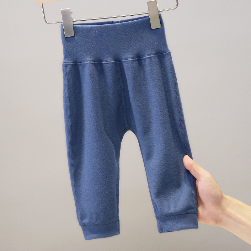 DDM 20317 婴儿PP秋裤德绒睡裤宝宝内穿打底高腰护肚保暖屁屁裤