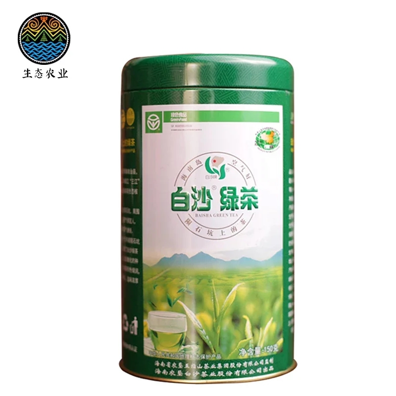 白沙绿茶 陨石坑茶叶 散装 100g 罐装 生态茶厂品牌冲泡产品