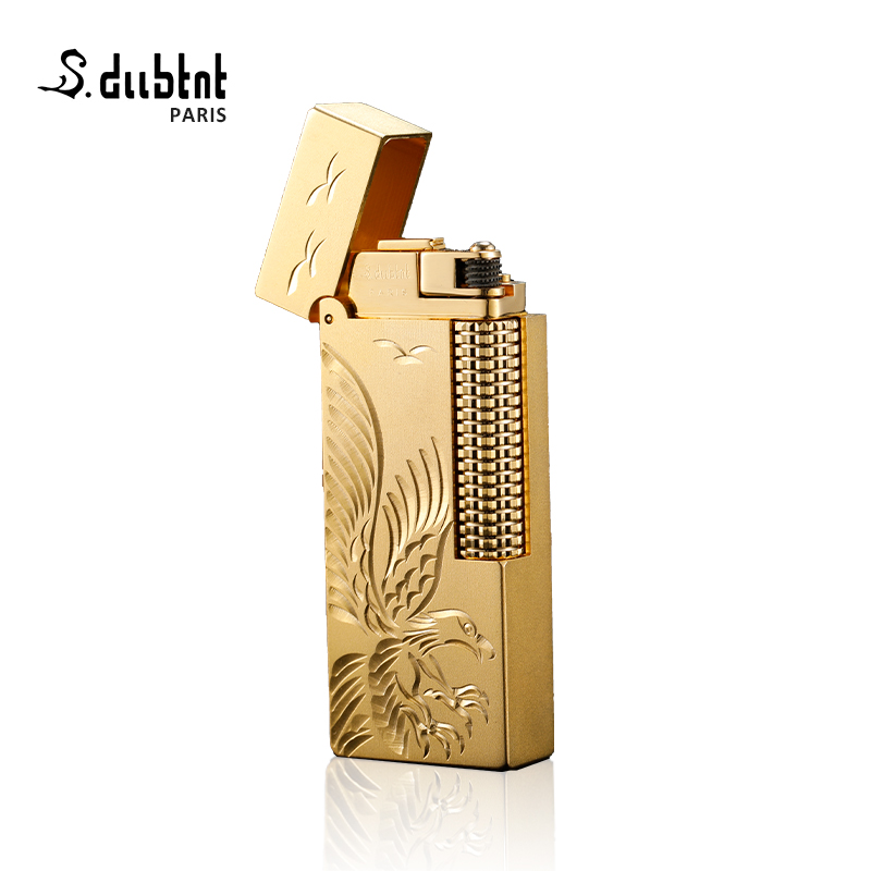 法国都柏特品牌创意打火机侧滑轮男士高档全铜精品网红可刻字