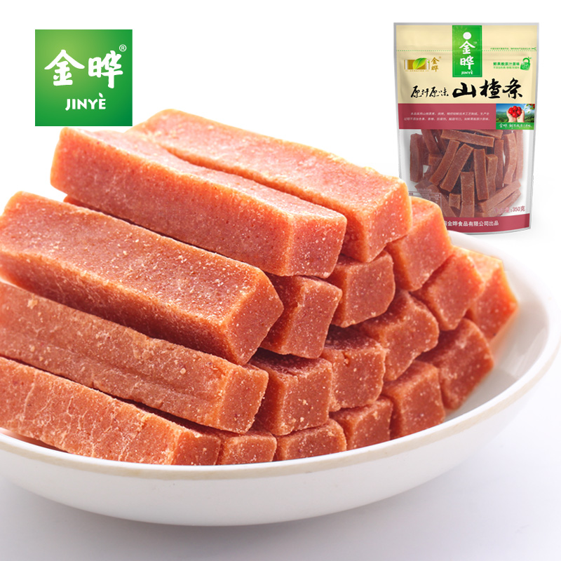 金晔原汁原味山楂条350g/袋酸甜可口零食推荐酸酸甜甜