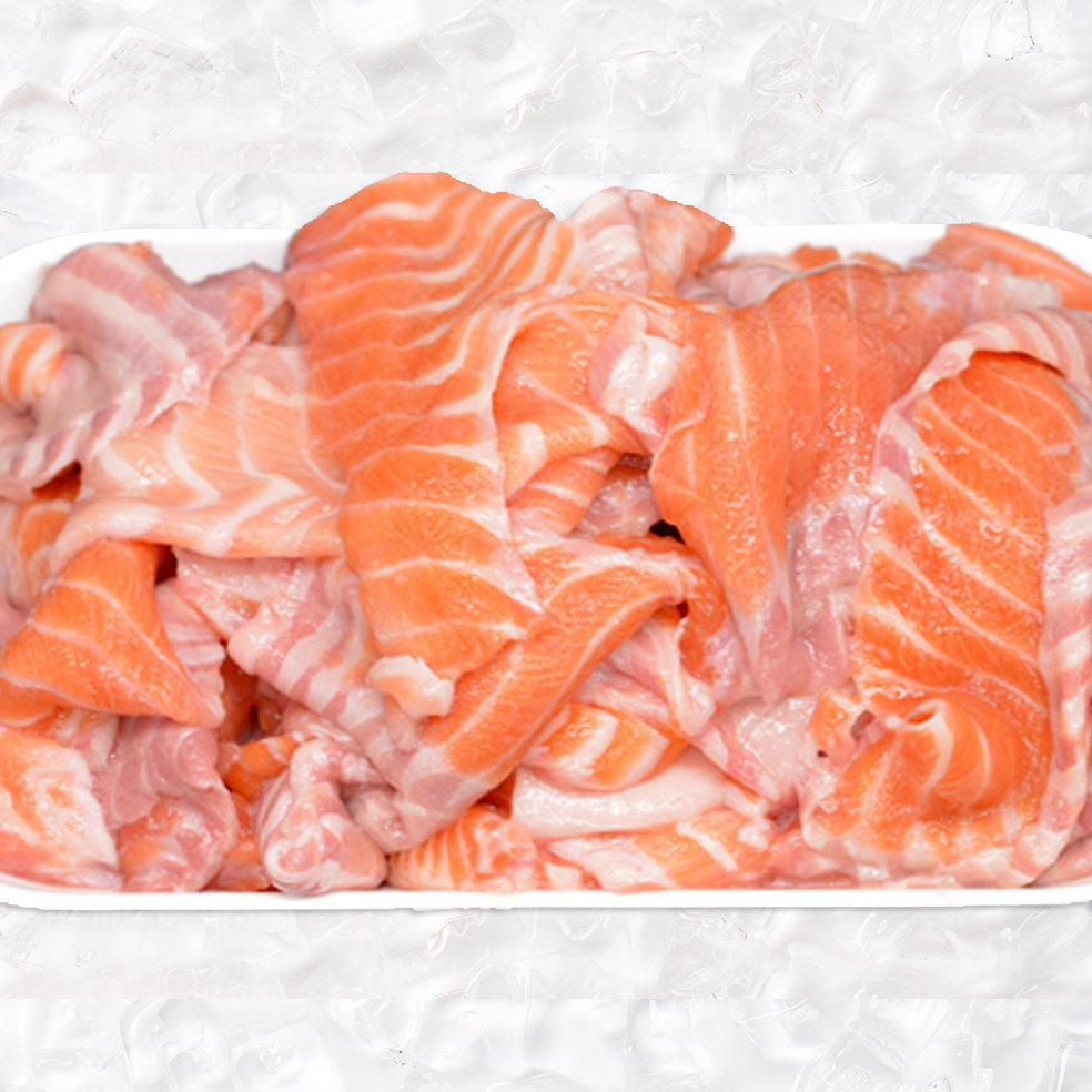 追鲜 |大西洋鲑三文鱼边角料无刺无皮炒饭食材300g