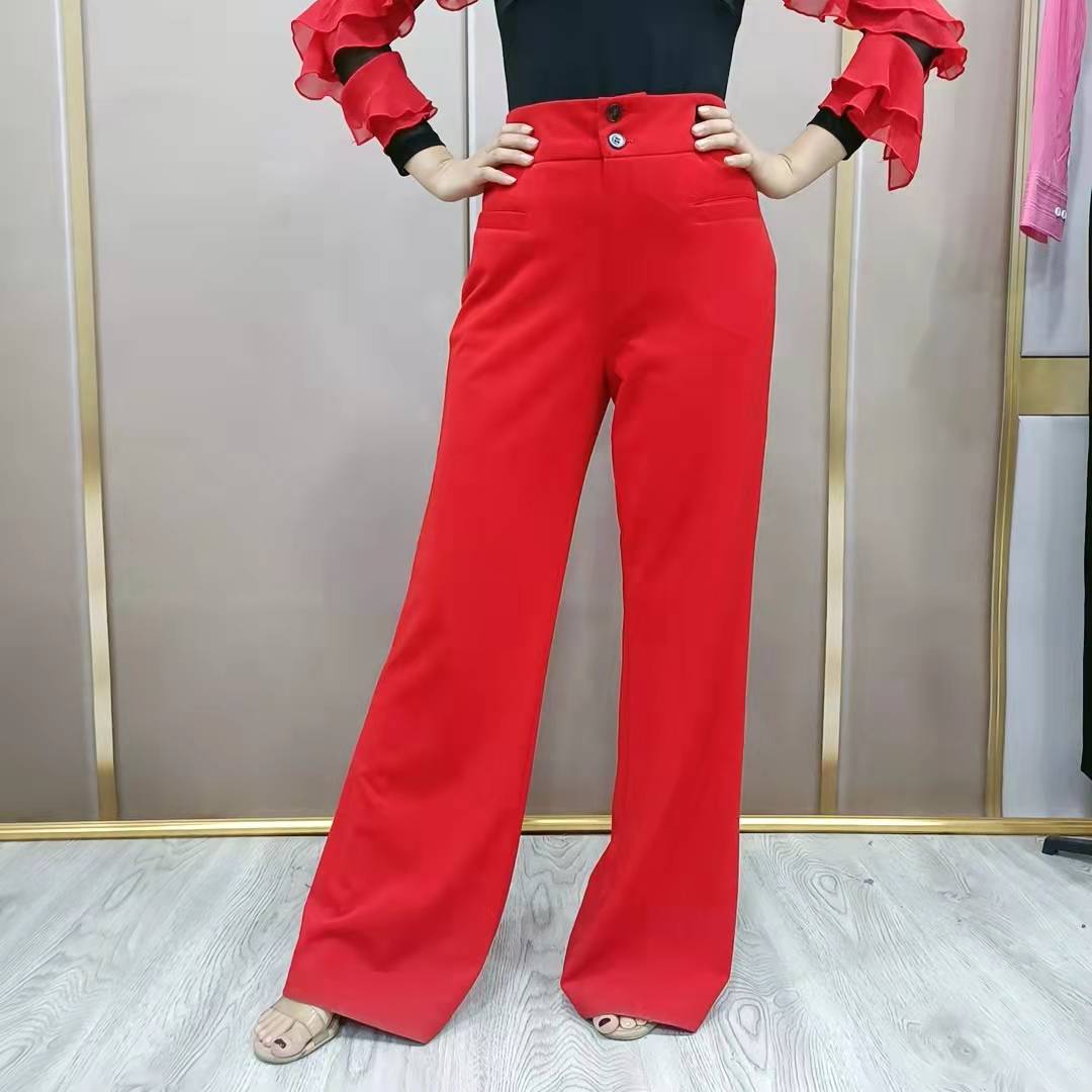 欢舞阁【微喇四口袋裤】吉特巴舞蹈裤微喇女裤加兜KA114长裤高腰