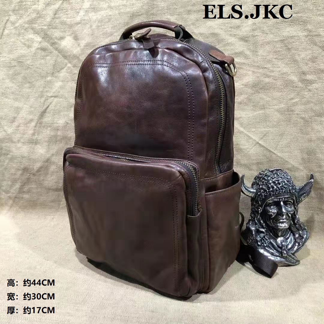 ELS.JKC品牌纯手工缝制双肩包