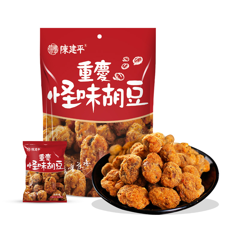 陈建平重庆怪味胡豆正宗500g独立袋装蚕豆怪味豆零食