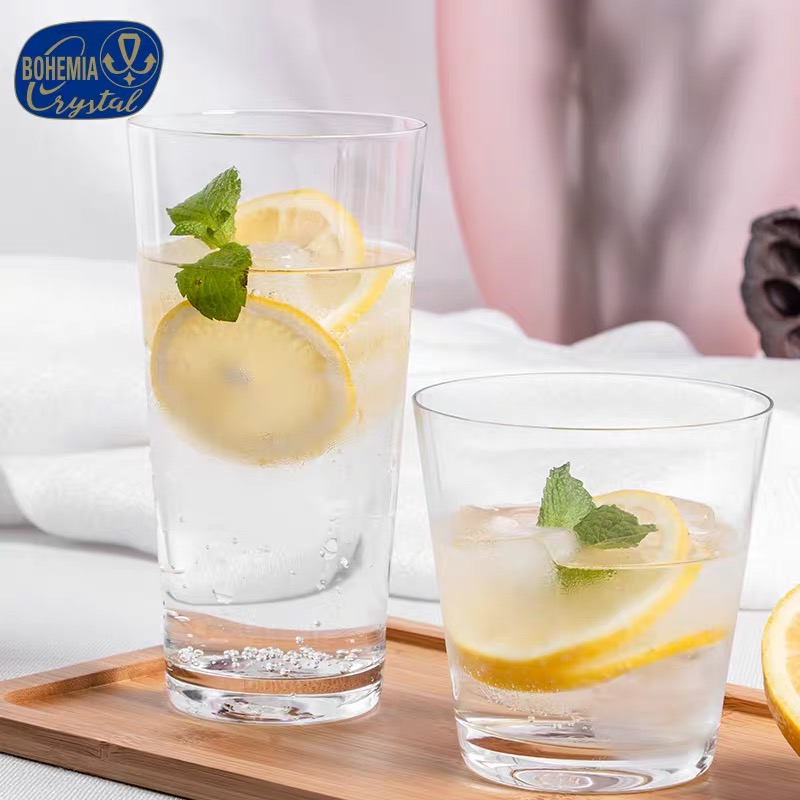 莱克斯捷克进口大容量无铅水晶茶杯家用喝水杯简约饮料杯啤酒杯