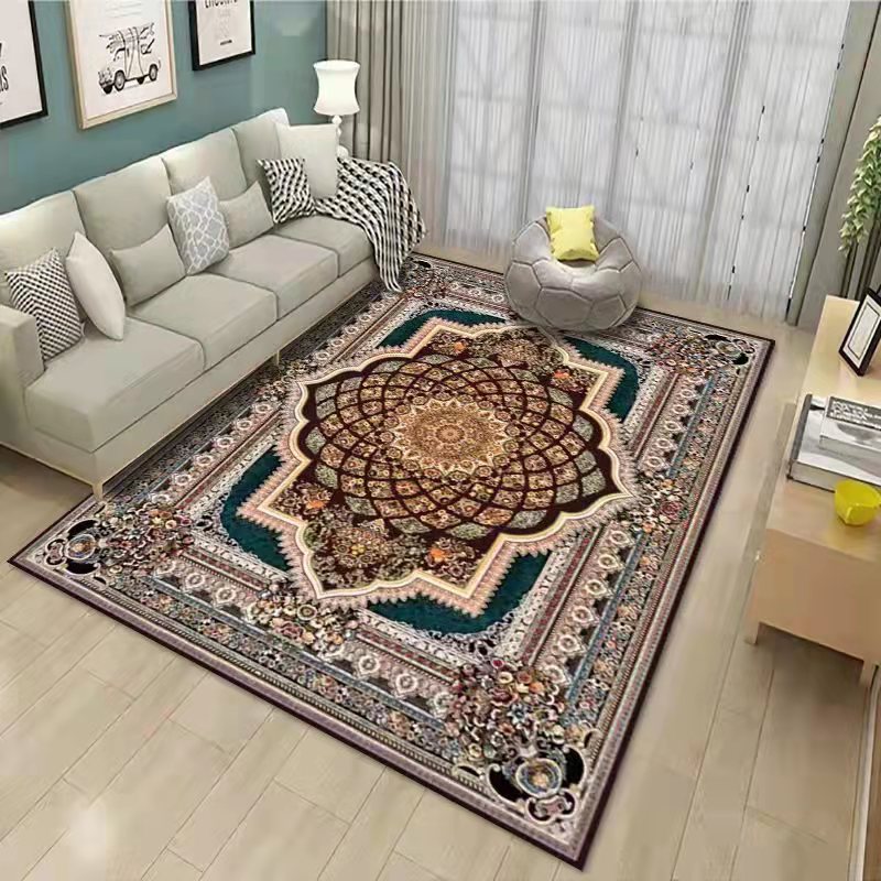 【客厅地毯工厂】水晶绒复古波斯土耳其进口柔软吸水满铺