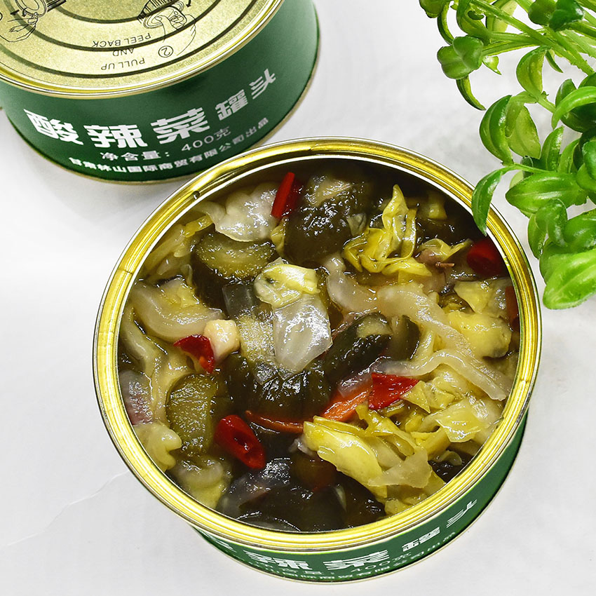 佬兵酸辣菜罐头400克下饭菜原厂出品早餐真空常温营养脆嫩新鲜