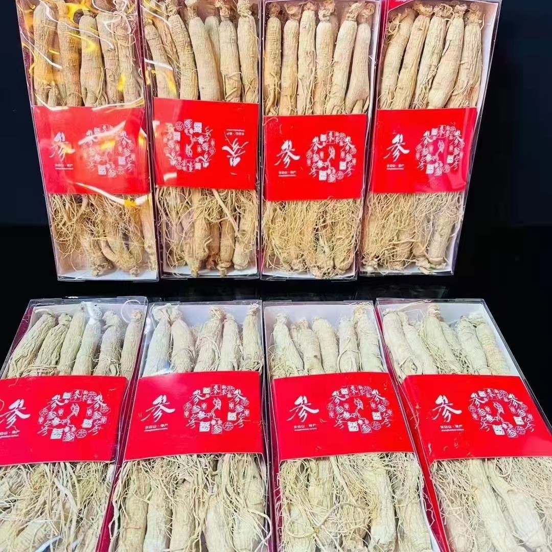 【吉林长白山 】整枝精品生晒人参 盒装250克－500克晒参特产