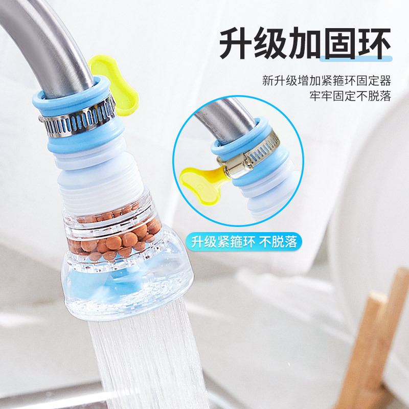 【9.9发3个节水防溅】旋转家用防溅水过滤器厨房自来水清洗增压喷头商品图