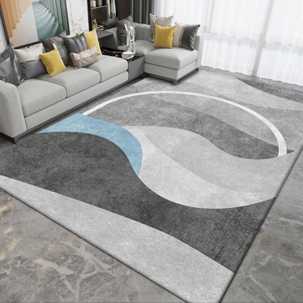 北欧简约风客厅地毯轻奢现代家用茶几沙发垫子大面积满铺地毯地垫