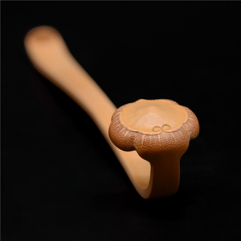 实心竹老竹根纯手工精工雕刻老玉竹如意手把件摆件把玩竹雕文玩禅