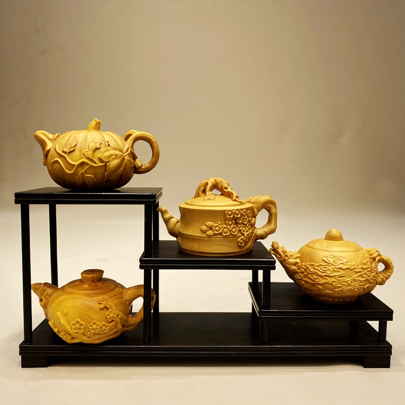 小叶黄杨木把把壶创意竹节壶南瓜壶祥云壶梅字壶