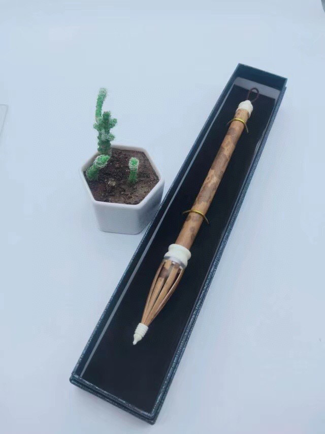 精品湖笔黑湘妃仿唐小楷抄经缠着纸唐笔鸡距笔一支