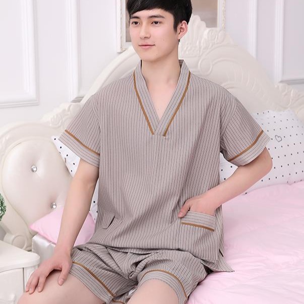 新款汗蒸服家居服男款大码休闲服套装