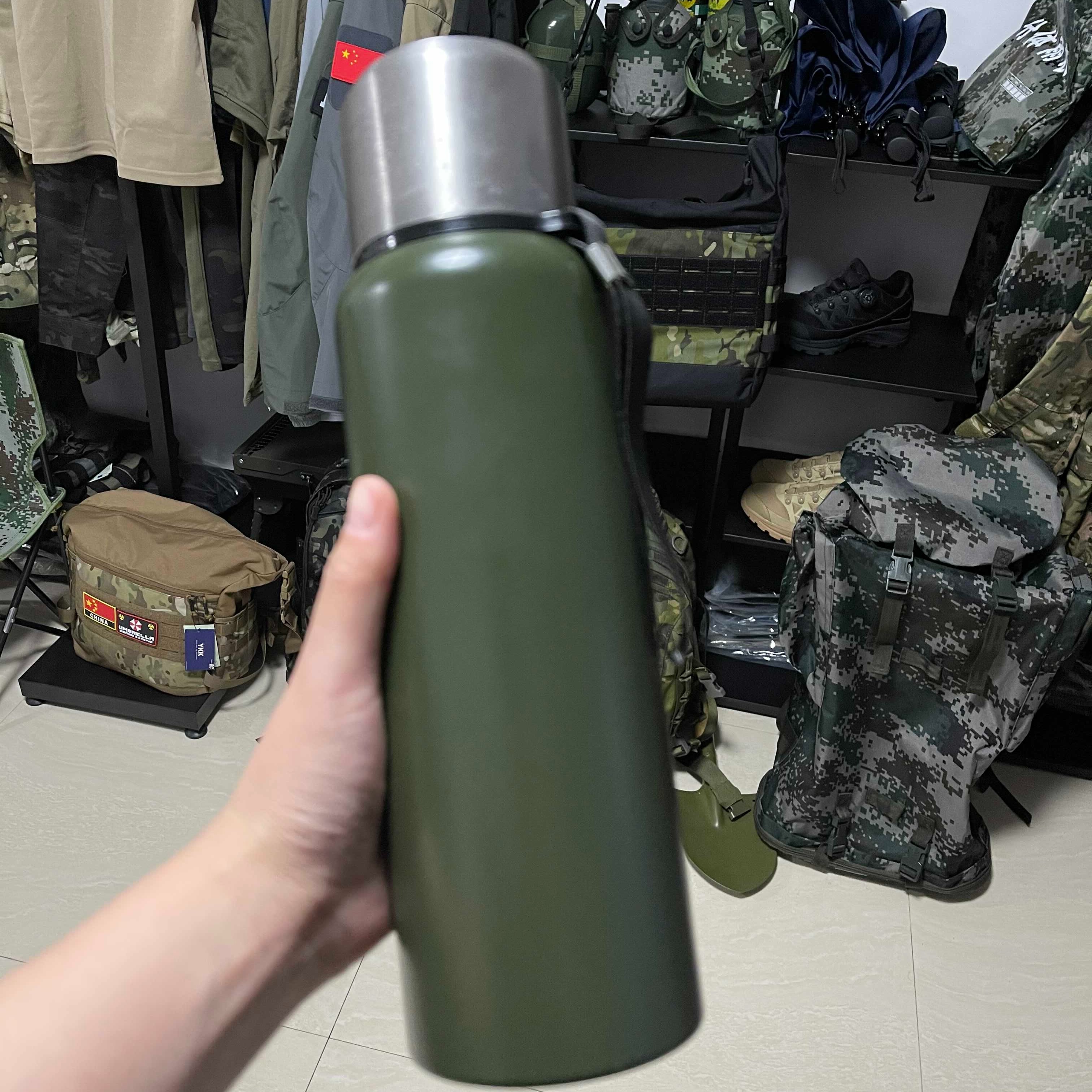「砺兵户外」304食用级真空不锈钢保温杯户外运动登山大容量保温